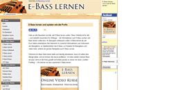 Desktop Screenshot of e-bass-lernen.de