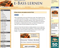 Tablet Screenshot of e-bass-lernen.de